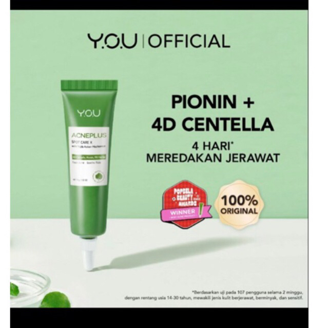 NEW UPGRADED] YOU AcnePlus Spot Care X | Obat Totol Jerawat Centella dan Bekas Jerawat [Hot Selling]