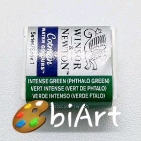 

Cat Air Cotman Water Colour Intense Green (Phthalo Green) Half Pan Winsor & Newton