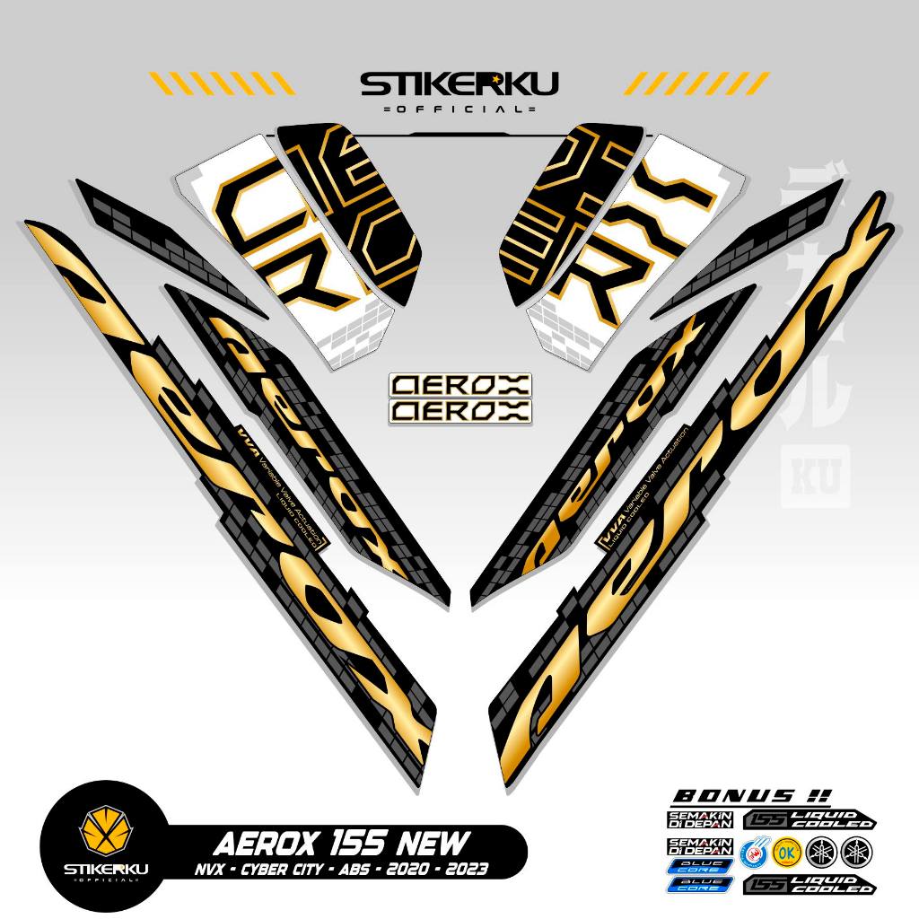 STRIPING AEROX 155 NEW CYBER CITY MOTIF 11 / STIKER AEROX 155 CONNECTED / STICKER AEROX 155 CONNECTE