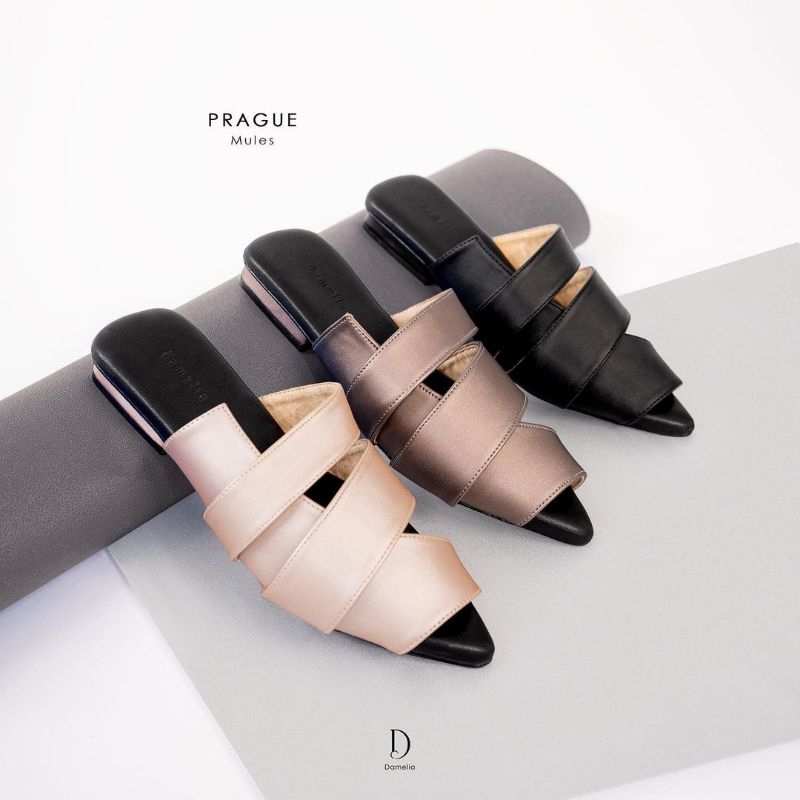 Damelia Melstore JKT Official Prague Mules Sepatu Wanita