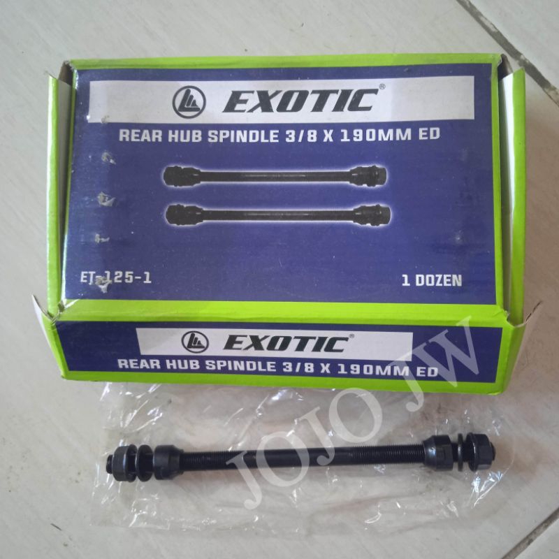 axle as roda depan atau belakang sepeda 5/16 atau 3/8 mtb bmx mini sepeda anak EXOTIC Taiwan