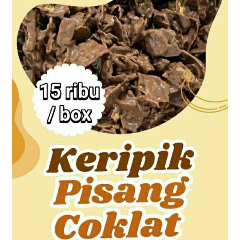 

kripik pisang rasa coklat dan setrobri