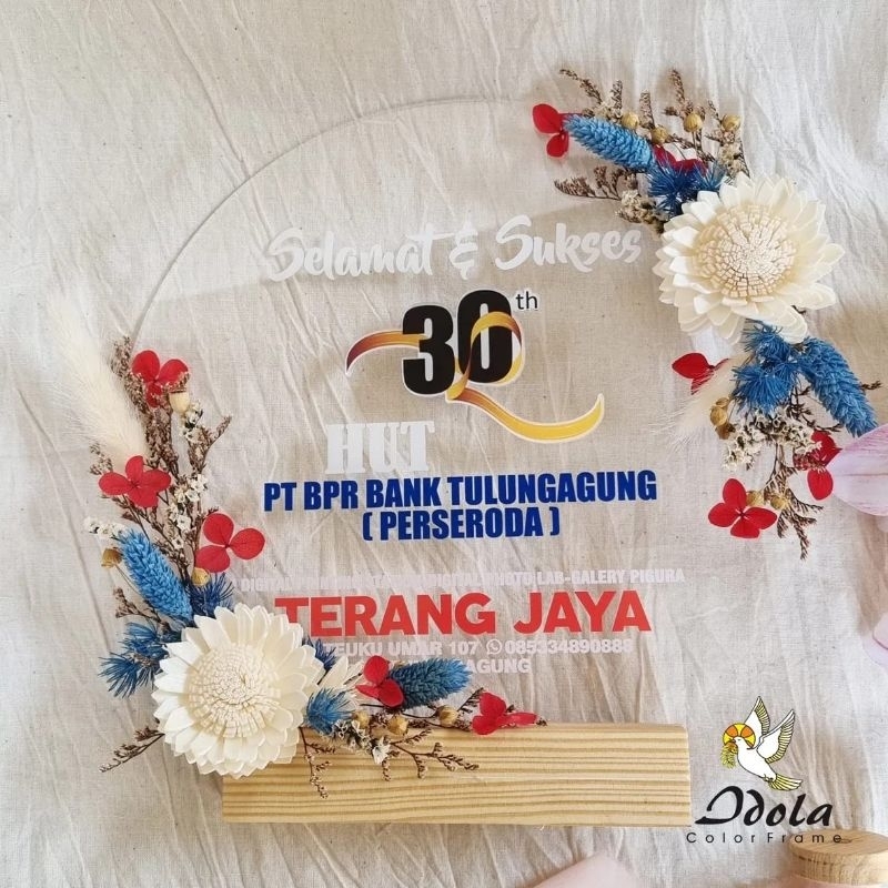 IDOLA FRAME - AKRILIK PAPAN UCAPAN/ KADO ULANG TAHUN/ BIRTHDAY GIFT/ GRADUATION GIFT/ UCAPAN SELAMAT