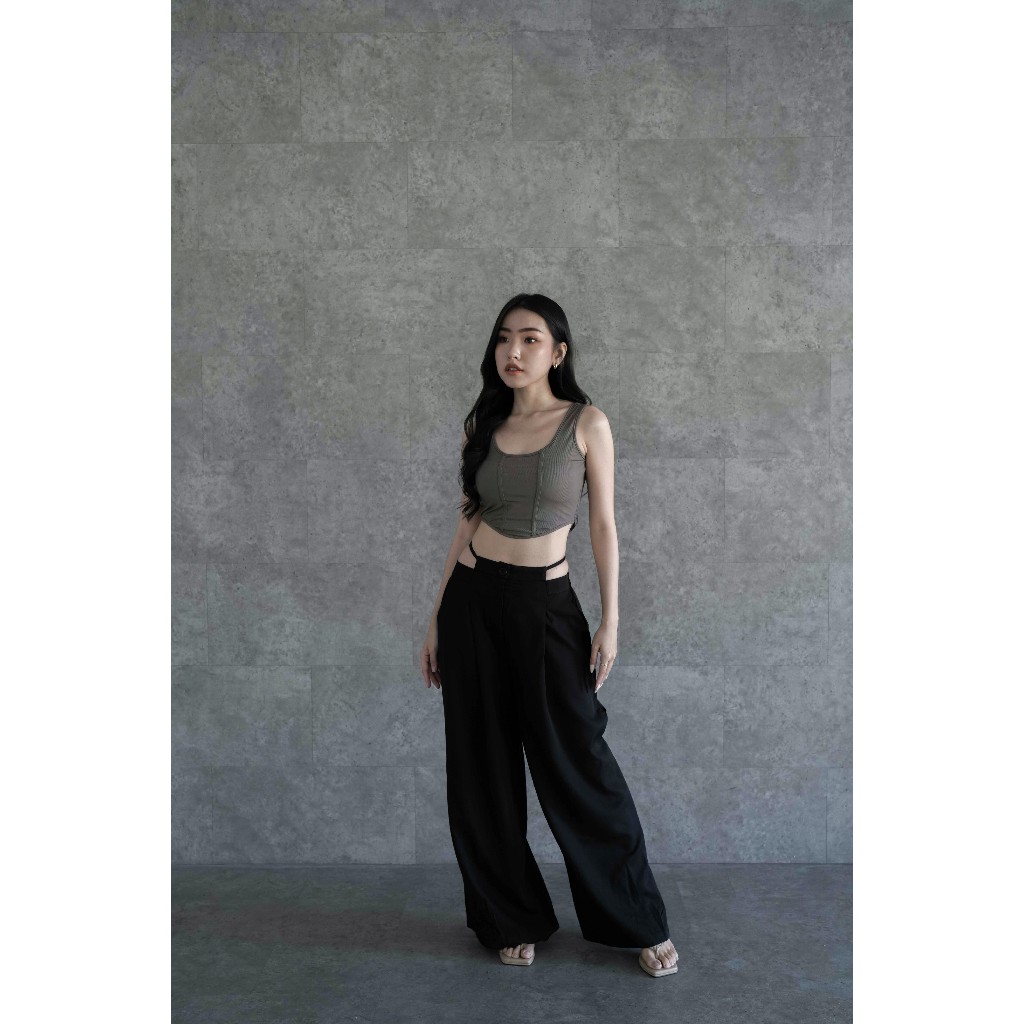 ALBI - LONG PANTS (BLACK) | Bawahan Wanita | Celana Wanita | Celana Panjang | Celana Panjang Wanita 