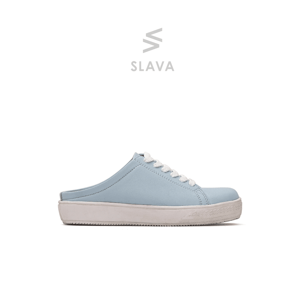 SLAVA - Juliet Kids Sky Blue Sepatu Slip-On Anak Perempuan - Original Footwear