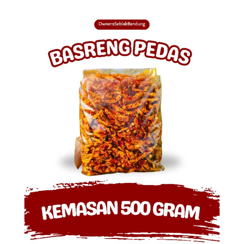 

500gram - Basreng Pedas Dan Gurih Kriuk-Kriuk Daun Jeruk