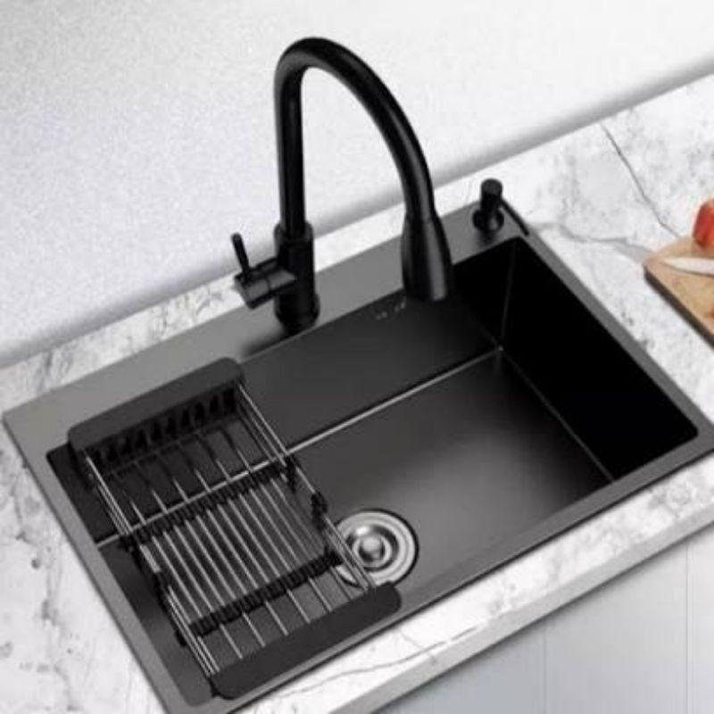 bak cuci piring / kitchen sink / wastafel cuci piring hitam 6045