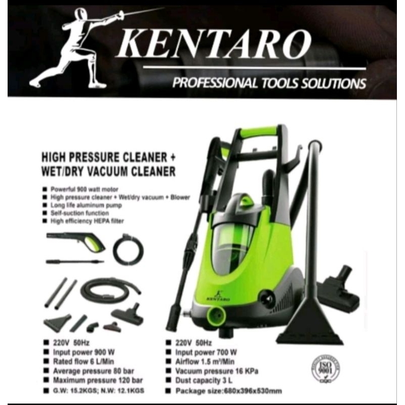 Jet cleaner + vacum cleaner wet & dry