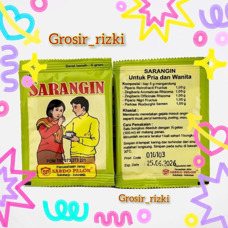 

JAMU SARANGIN Tolak Angin Sabdo Palon