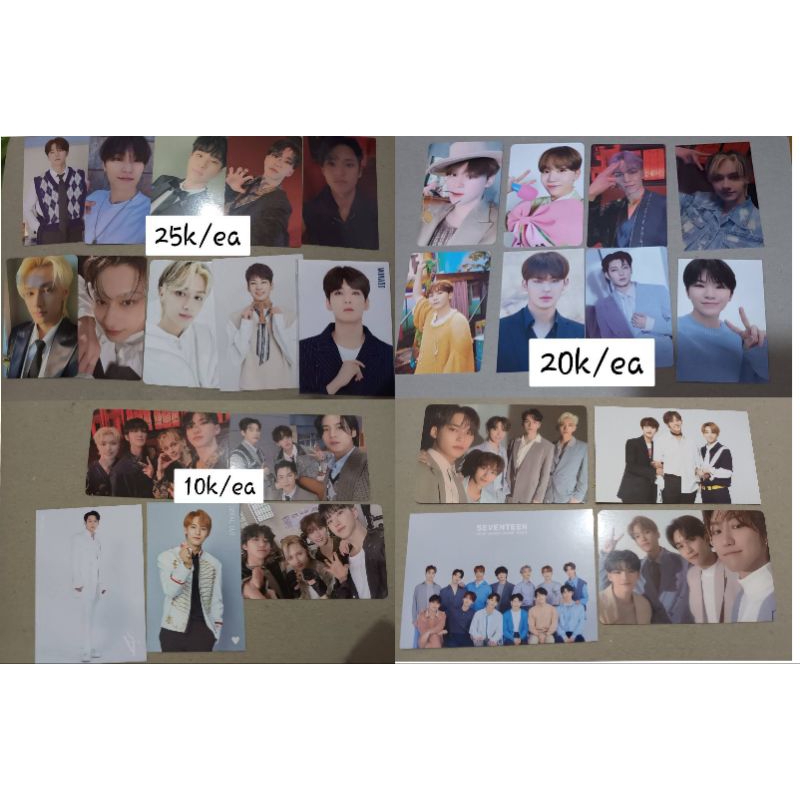 CLEARANCE SALE AAB PC PHOTOCARD SEVENTEEN WONWOO MINGYU JUN HOSHI