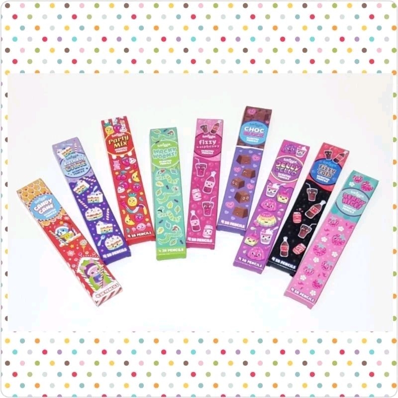 

(ORIGINAL) Scented Pencil Pack X4 (Pensil 2B Smiggle)