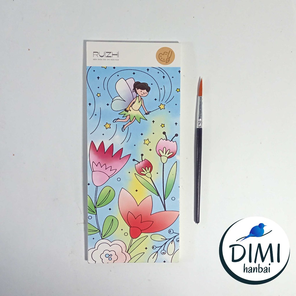 

[DIMI] 1 Set Paket Lukis Cat Air Free Kuas dan Cat Air 12 Lembar