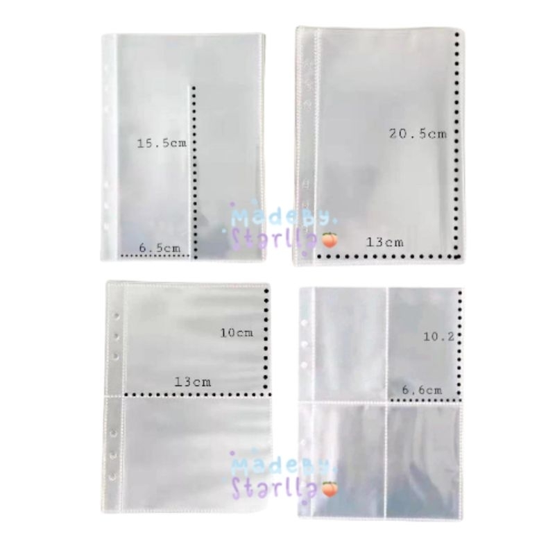

(‼️ISI 5 SLEEVE‼️) SLEEVE BINDER PHOTOCARD A5 A6 A8 3 RING 6 RING DOUBLE SIDE 1P 2P 3P 4P