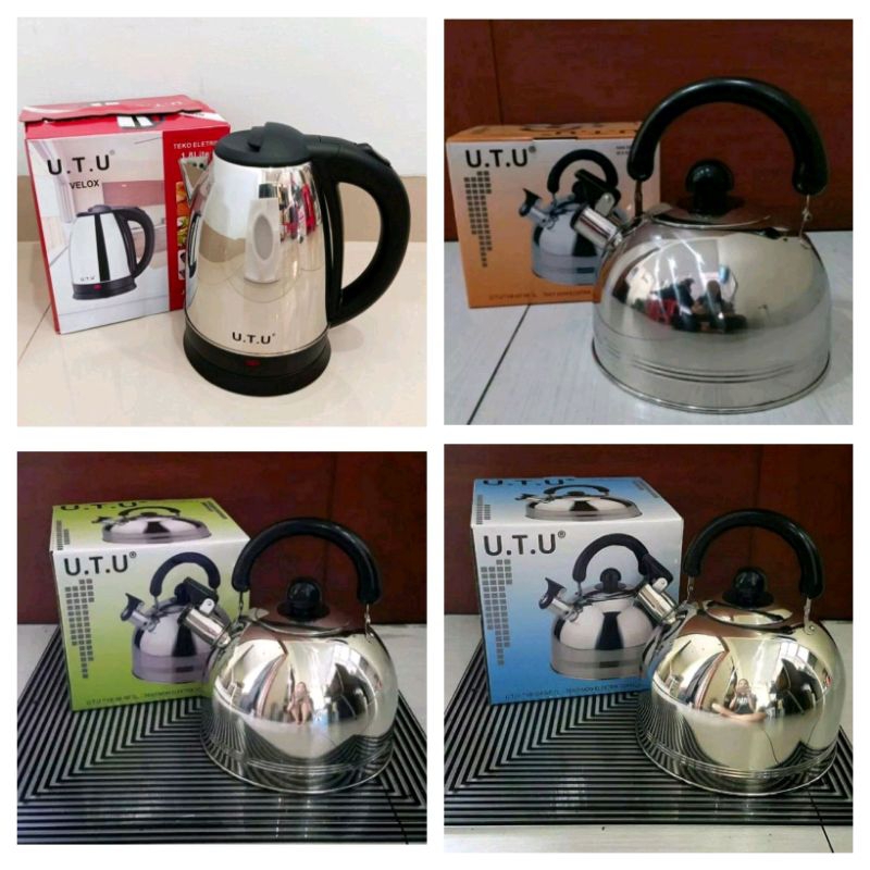 Teko Bunyi Siul 3L 5L & 7Liter UTU Stainless  / Whistling Kettle / Ceret Ketel