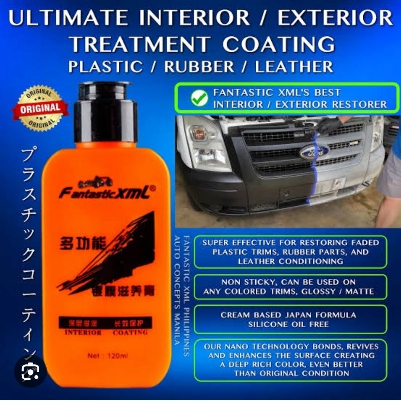 Fantastic XmL ultimate interior coating plastik karet kulit  mobil