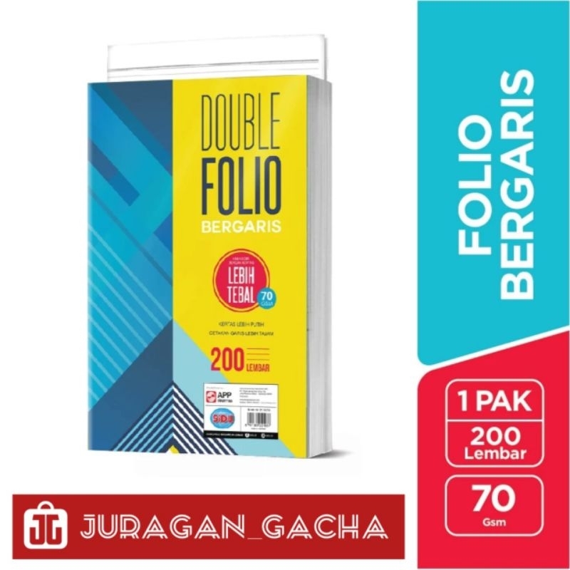 

Buku Sidu Double Folio Bergaris 200 Lembar 70 Gsm - JG