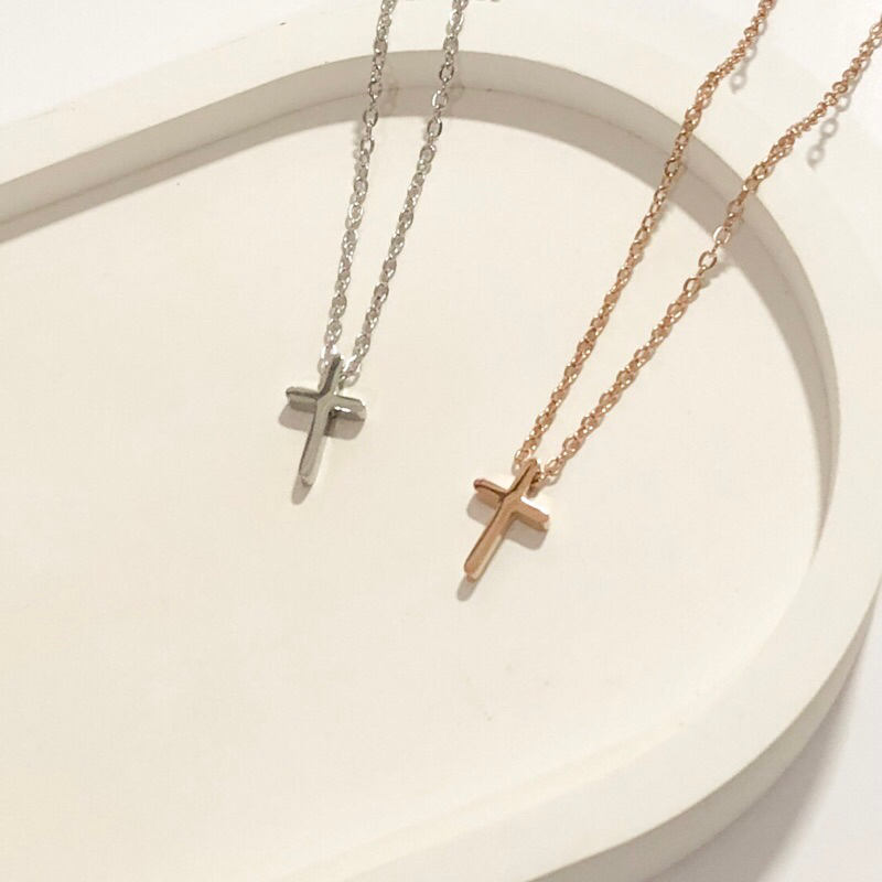 [Eve Cross Necklace] • kalung salib ANTI KARAT • Kalung salib stainless steel • kalung salib monel •