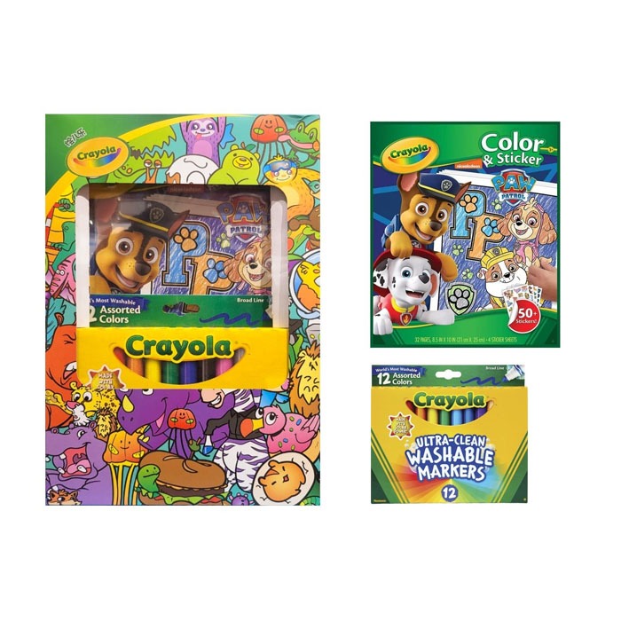 

Crayola Set Gift Box Peppa Pig Color and Sticker Book with 12 Markers
