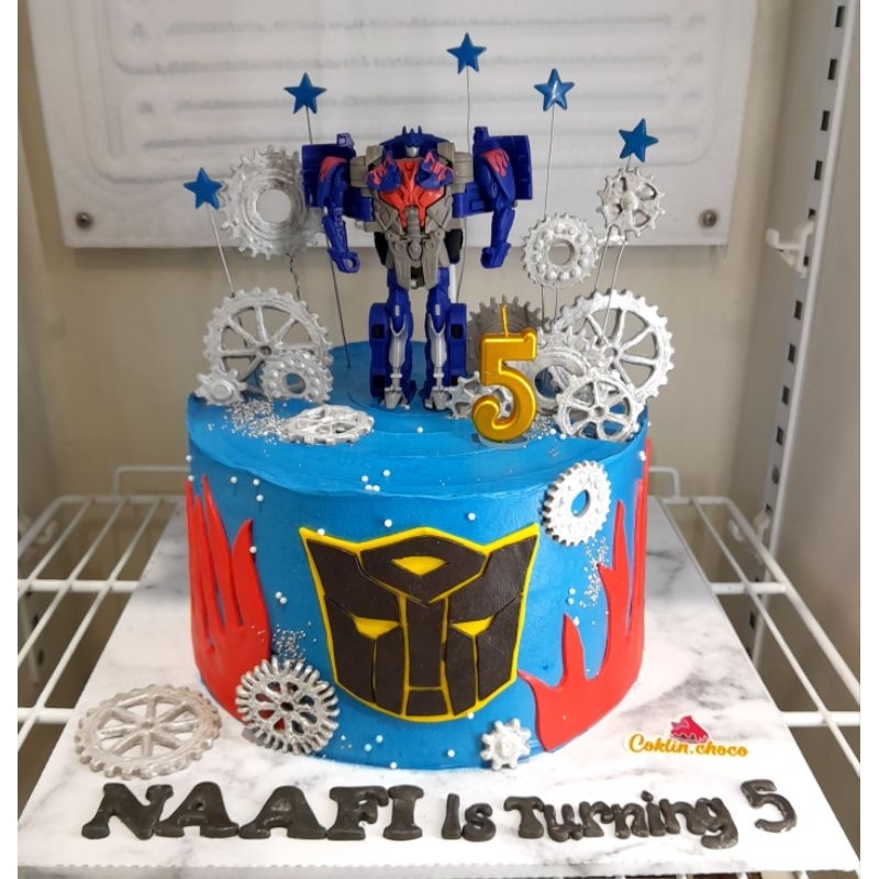

cake birthday robot transformers / kue ultah robot optimus prime