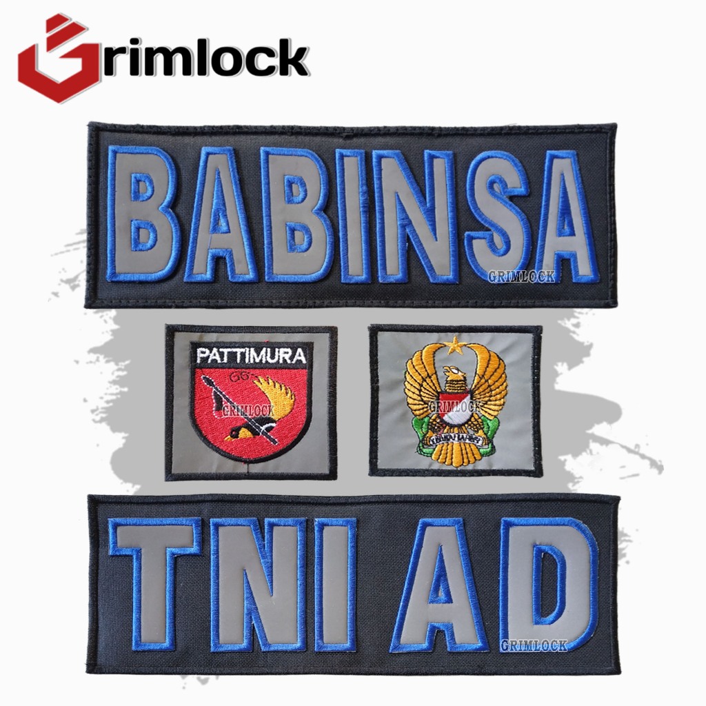 Logo Bordir Patimura / Babinsa TNI / Patch Logo Bordir