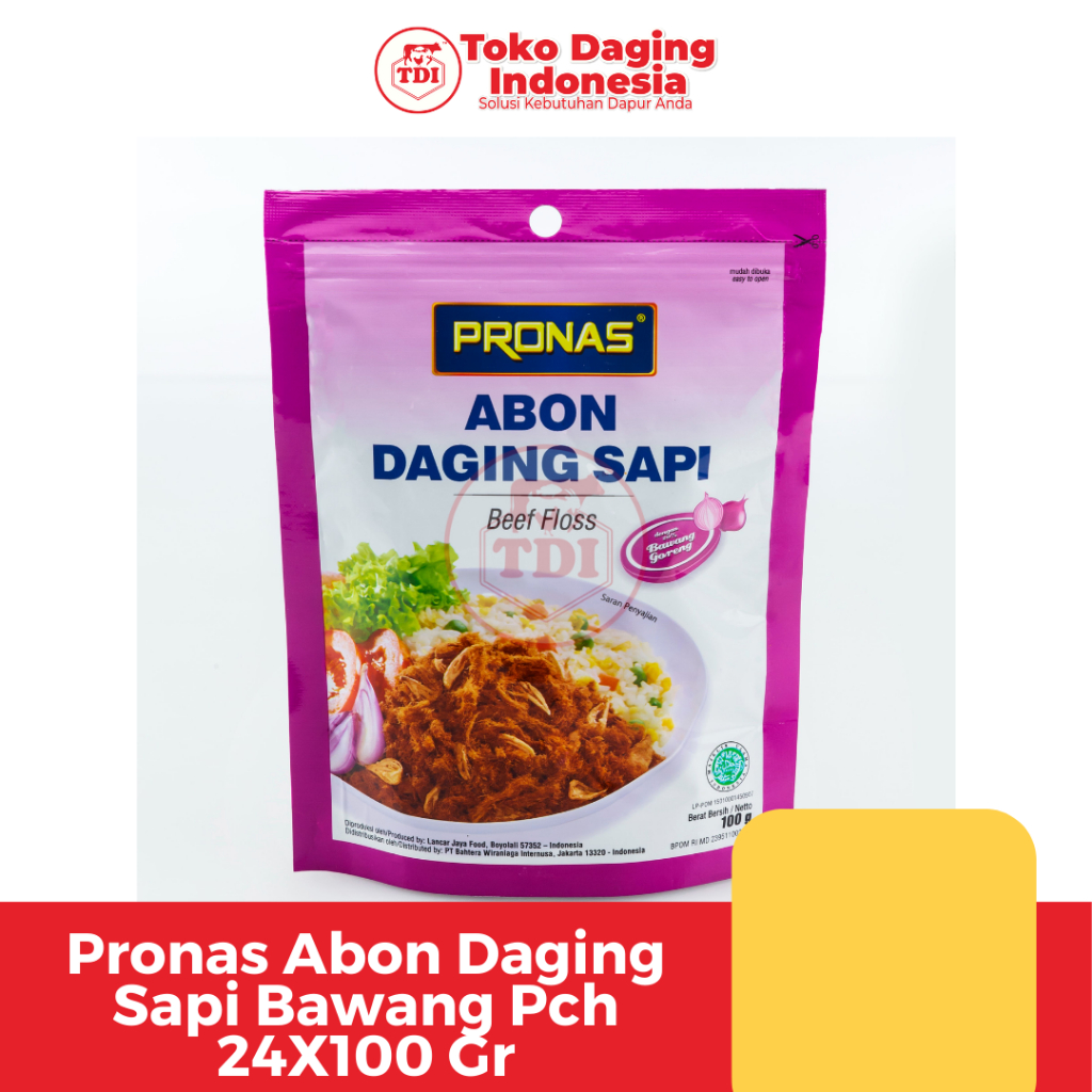 

Pronas Abon Daging Sapi Bawang Pch 24X100 Gr