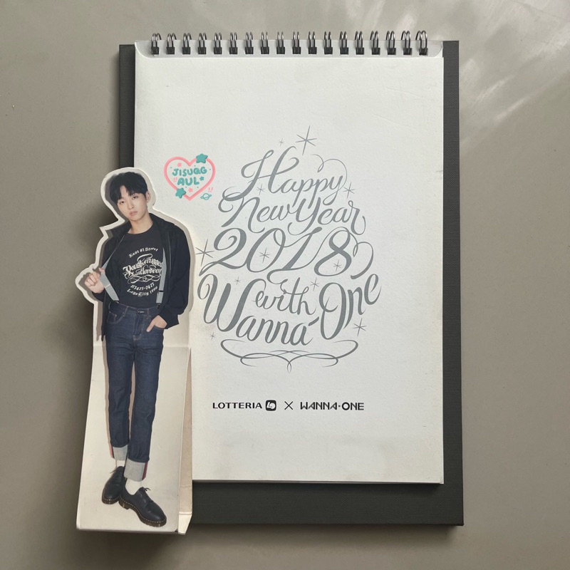 

deskcal desk calendar lotteria x wanna one w1 2018