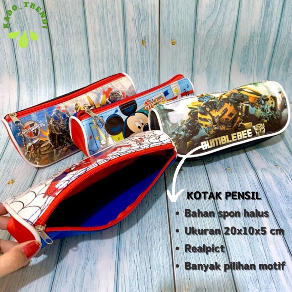 

Tempat pensil anak cewek & cowok / kotak pensil murah premium