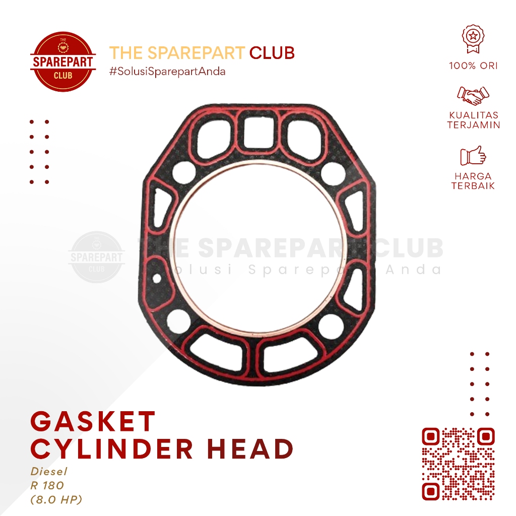 Packing Deksel Perpack Kop Mesin Diesel R180 8 PK Gasket Cylinder Head