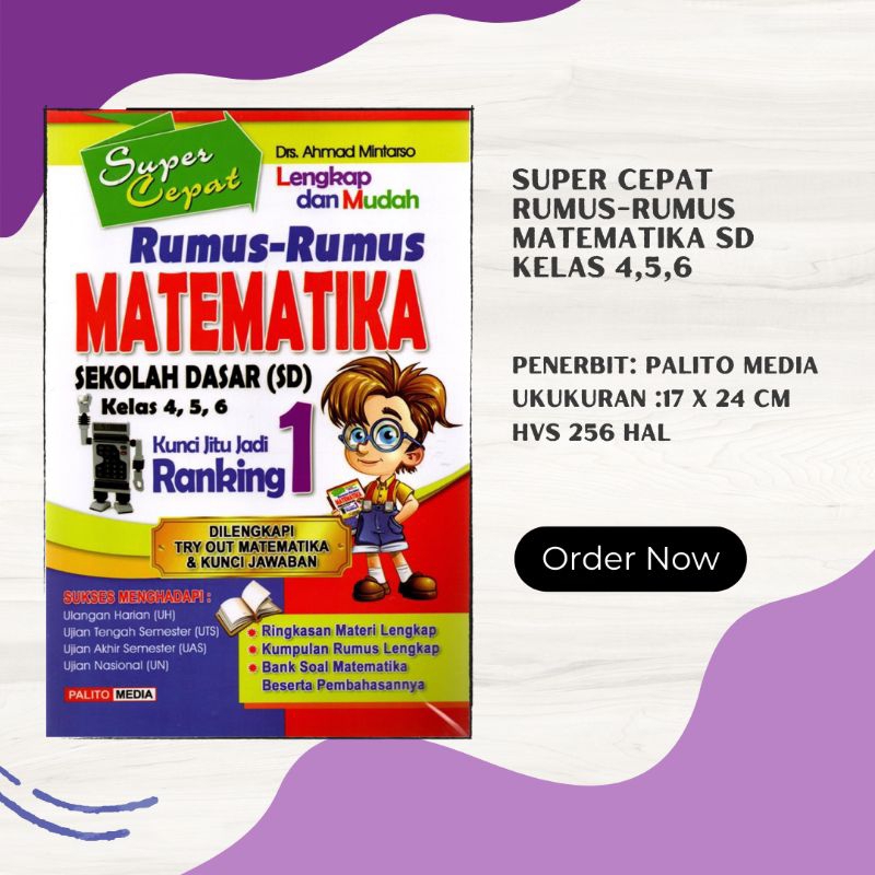 Super cepat Rumus-Rumus Matematika SD Kelas 4,5,6