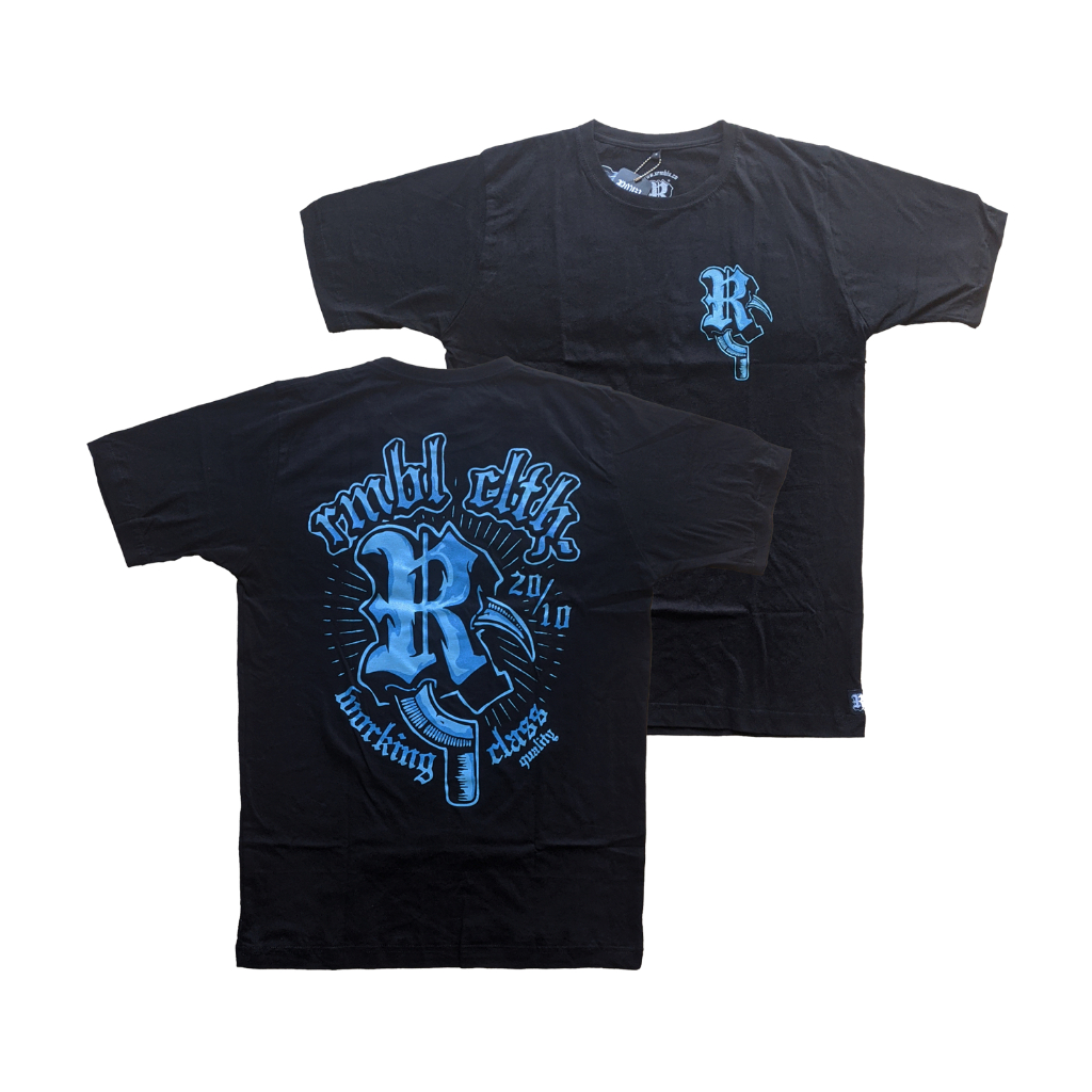 RMBL KAOS / TSHIRT LOGO SCKL BLACK / TS RLGSCKL BK