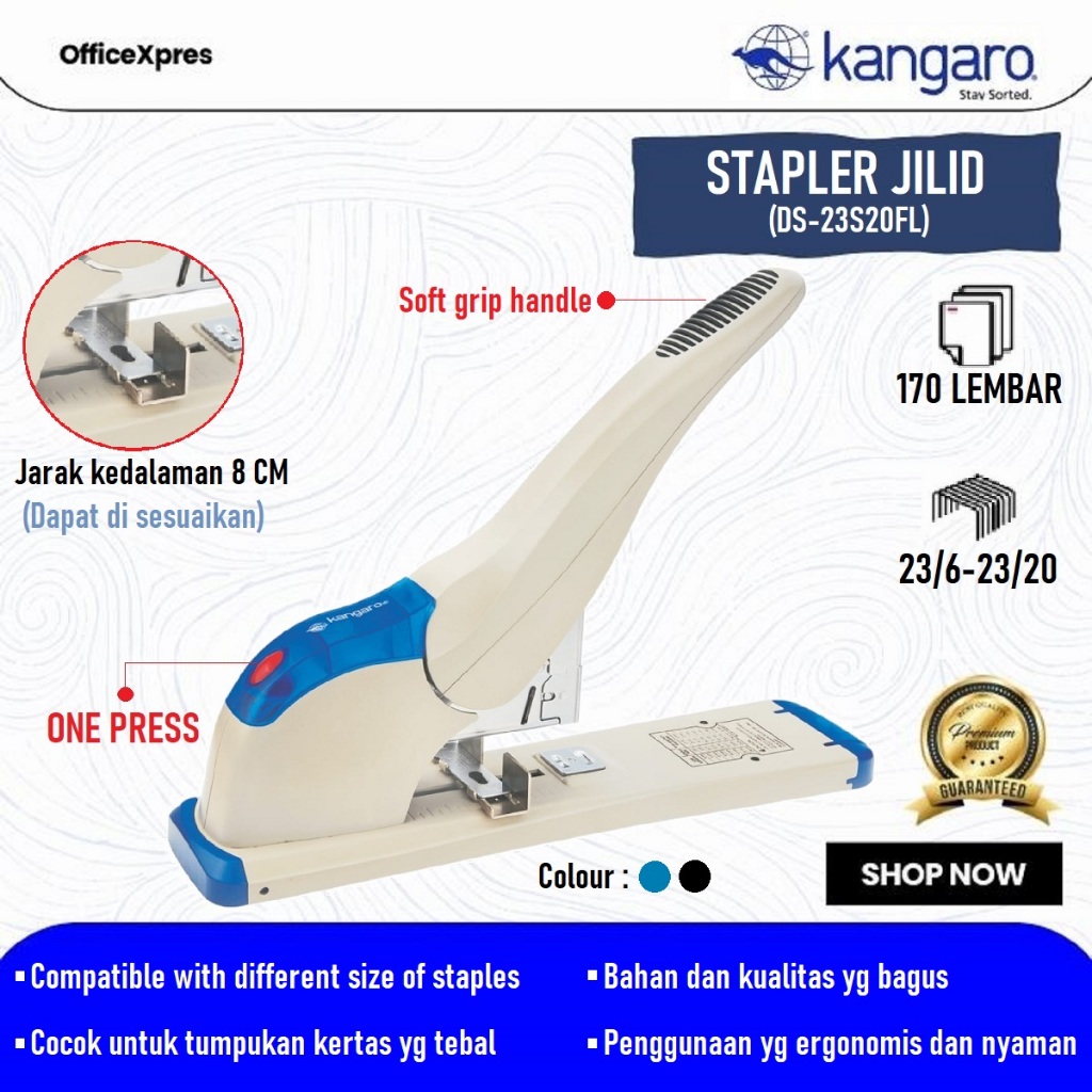 

Staples Jilid DS 23S20FL (HD 12S20FL) Kangaro