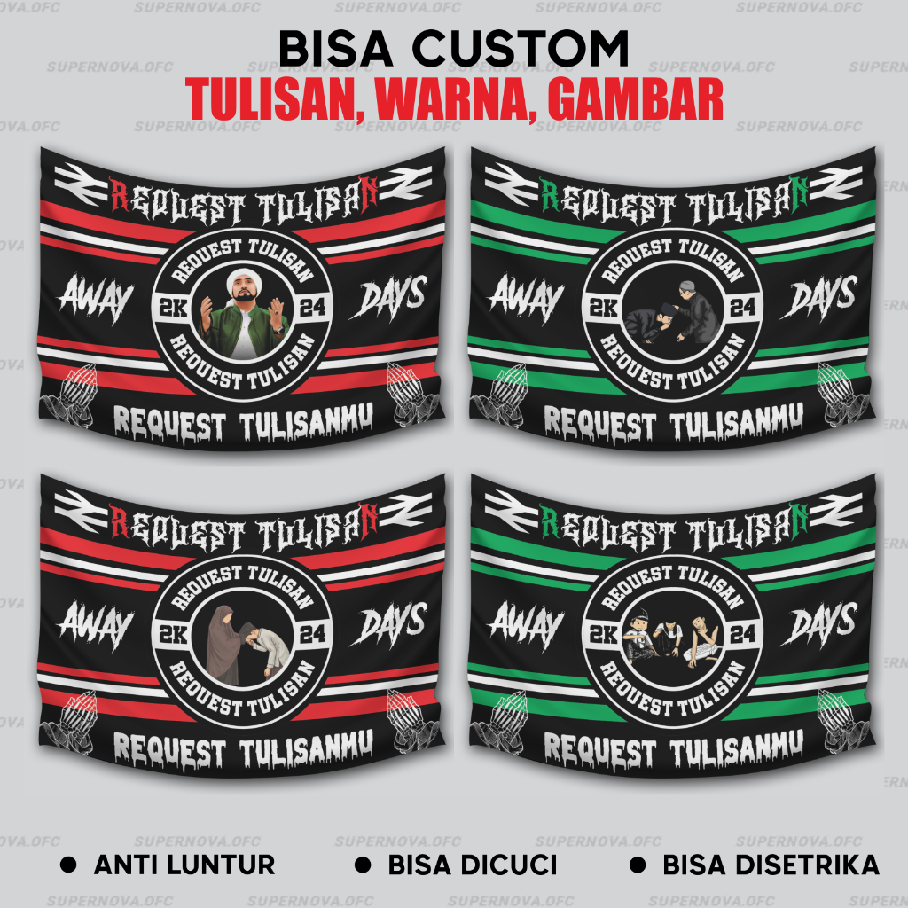 BENDERA SYEKHERMANIA SHOLAWAT SANTRI WONG TULUS BEBAS REQUEST JUMBO