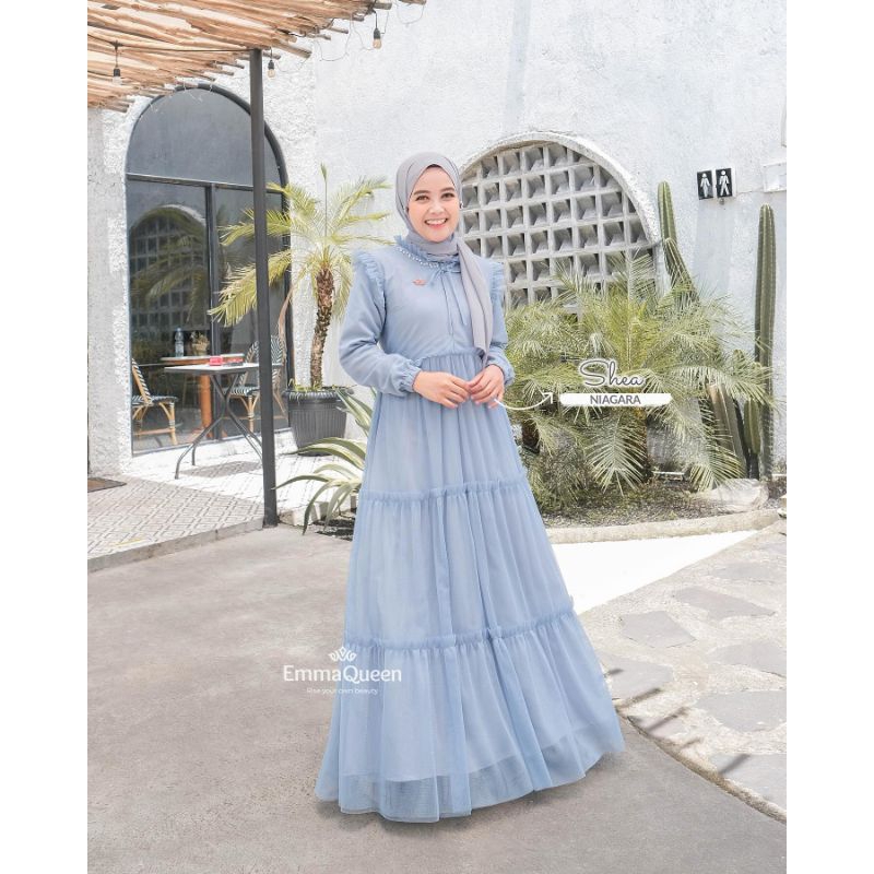 EmmaQueen - Gamis Lebaran Couple Ibu dan Anak - Dress Shea Mom Kids