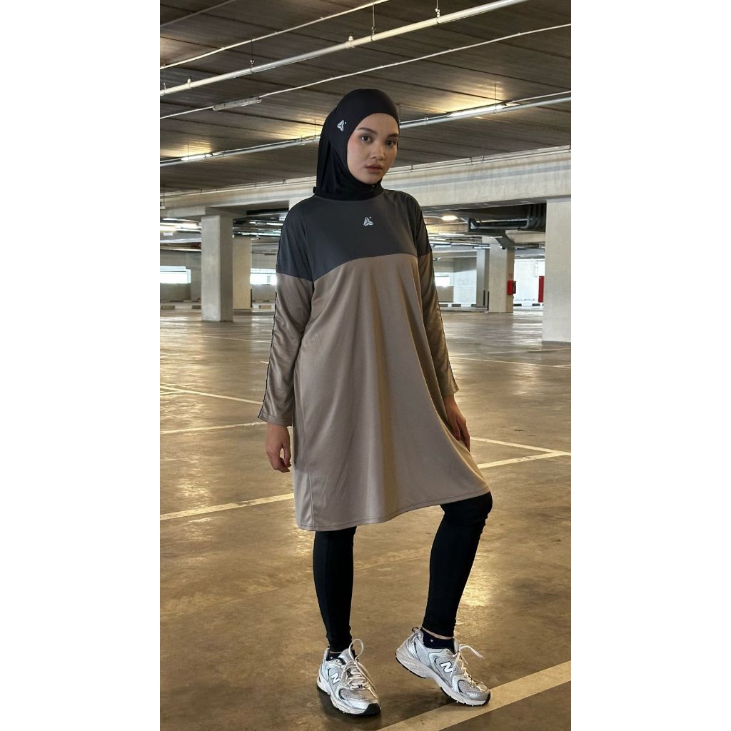 MIVVA+ - Boxy Dress ( baju olahraga wanita muslimah ) dress olahraga