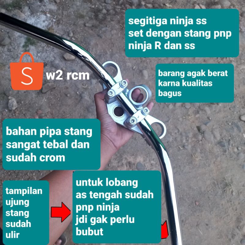 Segitiga ninja ss set stang