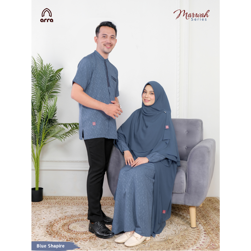 Sarimbit Baju Koko Gamis Kemeja Kapel Couple Cauple Kondangan Nikahan Lamaran Keluarga Family  ARRA 
