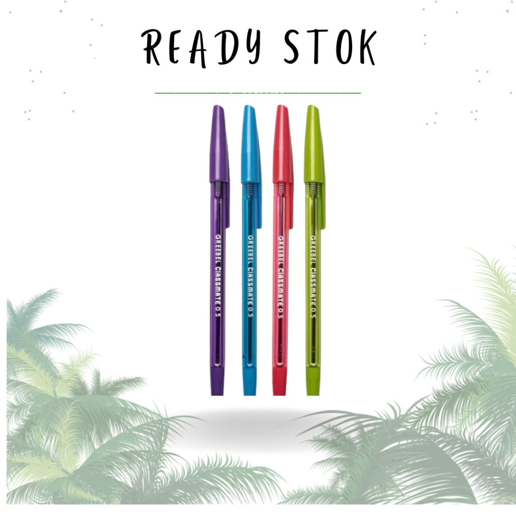 

Pulpen / Bolpoin / Ball pen GREEBEL Classmate 0,5 Black ( PCS )