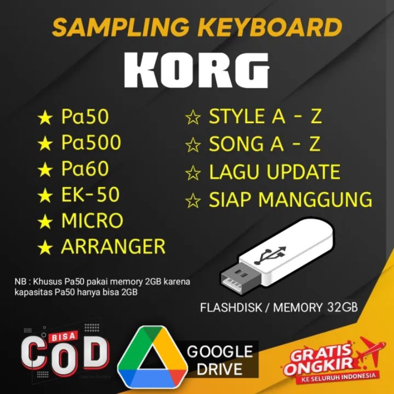 UPDATE 2025 - set style & song korg pa50, pa60, pa500, korg MA, Ek-50