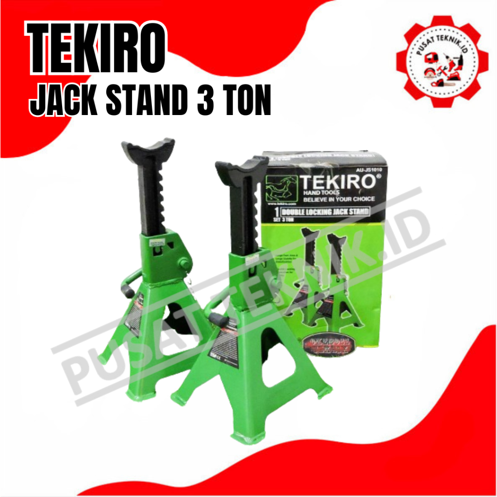 JACK STAND TEKIRO 3T PENAHAN DONGKRAK MOBIL DOUBLE LOCKING JACK STAND TEKIRO 3T