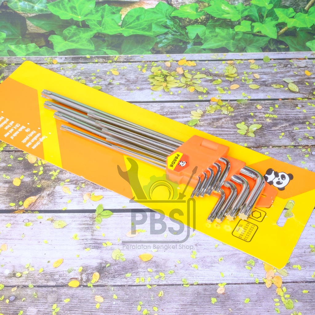 Kunci L bintang panjang 1 set. kunci L set bintang. Kunci L bintang murah. kunci L kembang set