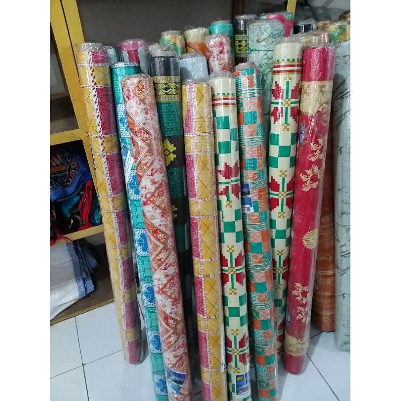 KARPET PLASTIK METERAN / PERLAK LANTAI / PERLAK MEJA UKURAN LEBAR 120 CM ECERAN HARGA PER METER