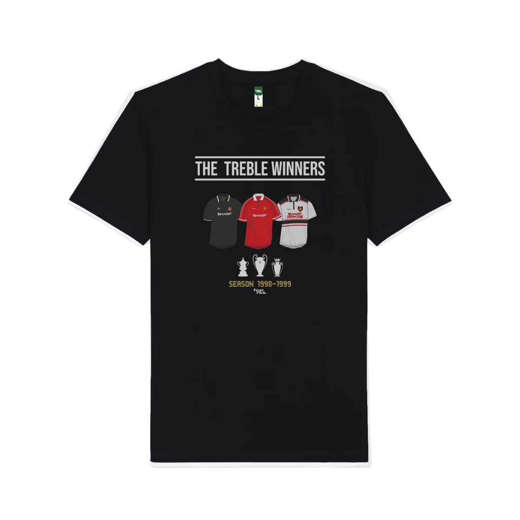 [FeverPitch] Kaos Manchester United Treble Winners 1999 Black