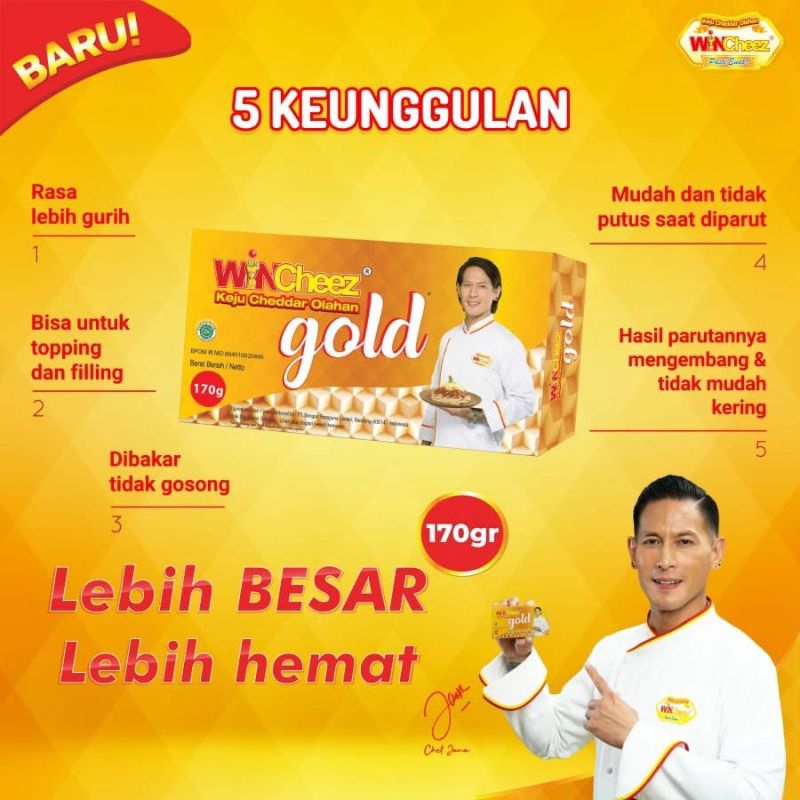 

original keju WINCHEEZ GOLD 170gr exp AMAN