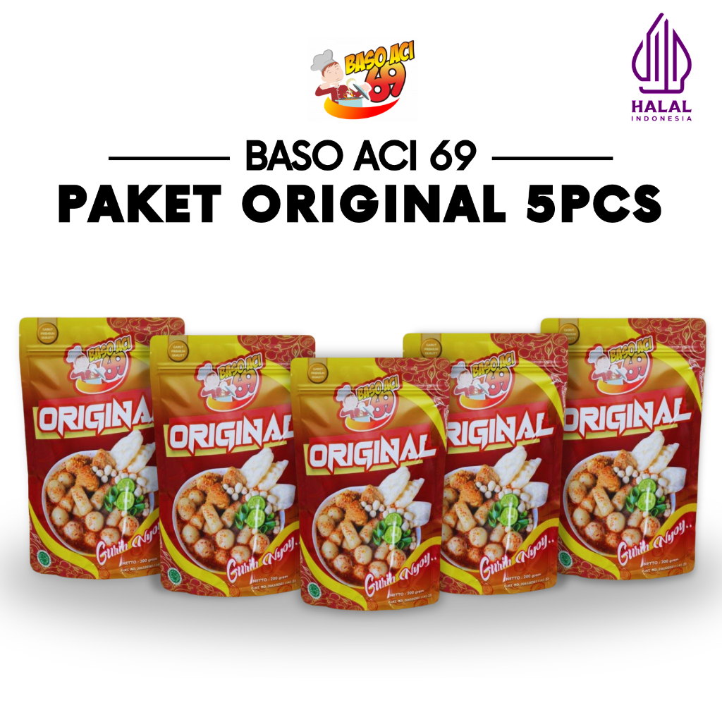 

Baso Aci 69 - Paket Original 5pcs Kuah Pedas Gurih Nyoy