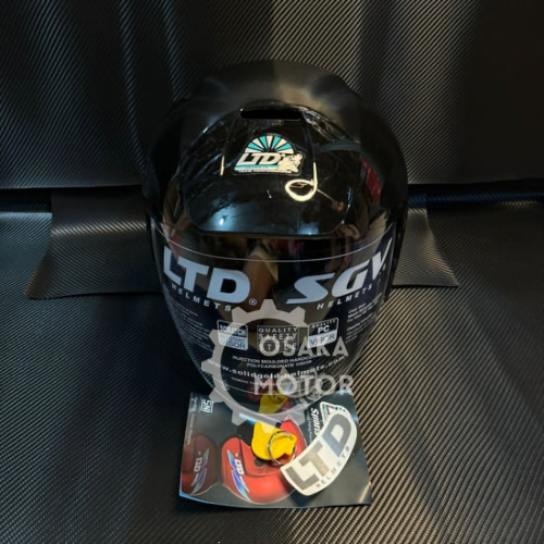 Helm LTD Sports 100% Original Malaysia ISO Hitam Kilat Hitam Doff SNI Indonesia