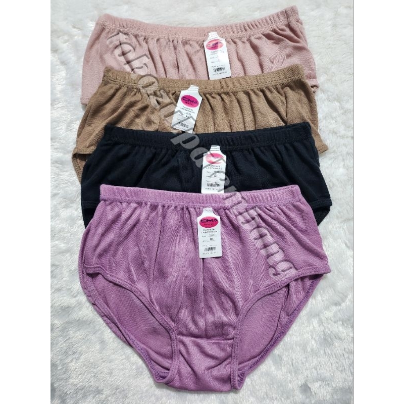 [6/12 Pcs] Celana Dalam Wanita CIMA 9998 Kaos Dewasa Jumbo size M-4L Grosir Lusinan | CD Bahan Katun