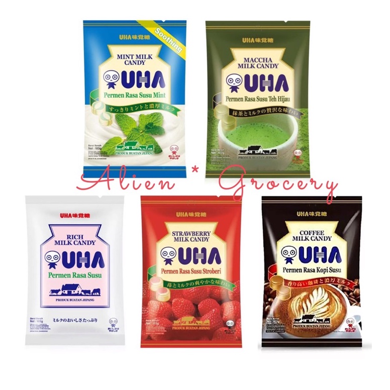 

TERBARU TERMURAH UHA Permen Jepang Japan Candy Matcha Coffee Milk Mint Strawberry 13gr