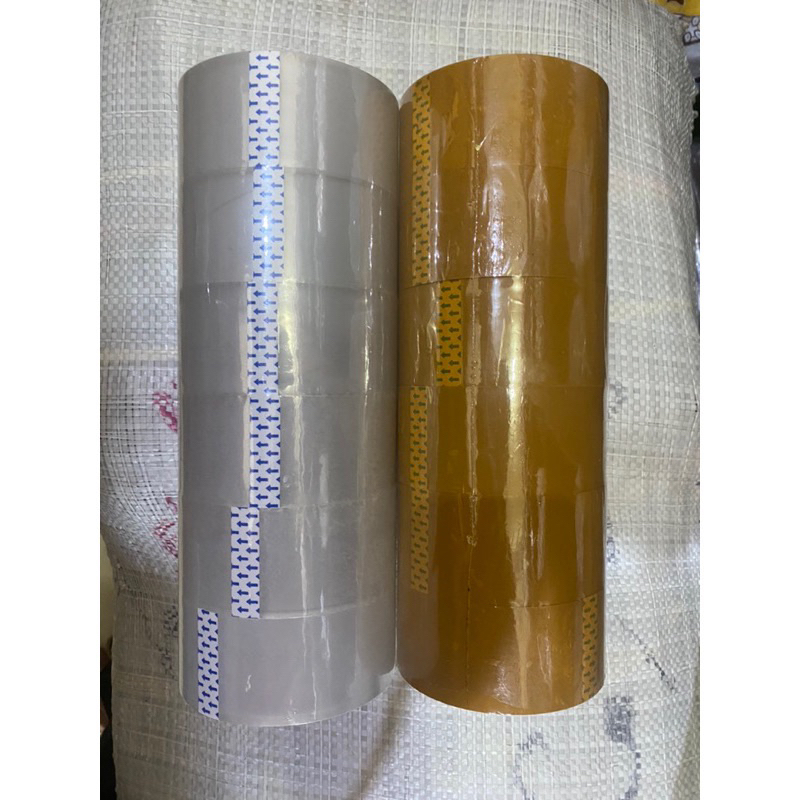 

Lakban Ukuran 45 mm 90 Yard 1 Rol isi 6 pcs bening coklat hitam