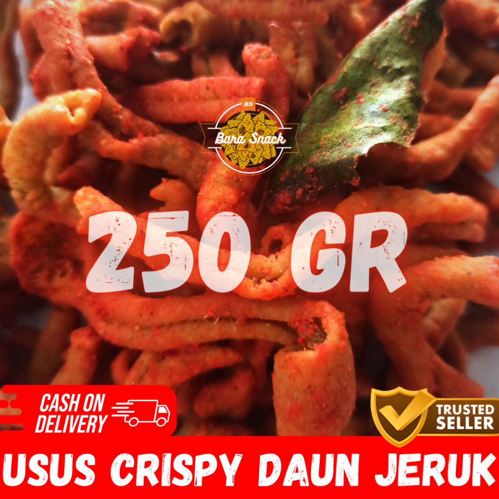 

[ 250gr ] Keripik Usus Pedas Daun Jeruk Premium / Usus Ayam Crispy / Camilan Snack Kiloan Murah