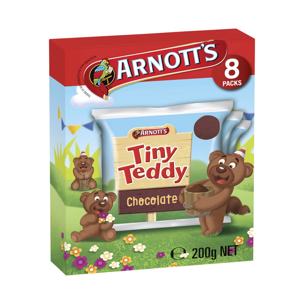 

Arnott's Tiny Teddy Multipack Chocolate 8 Pack | 200g